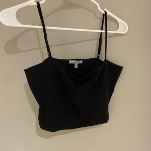 Black crop top